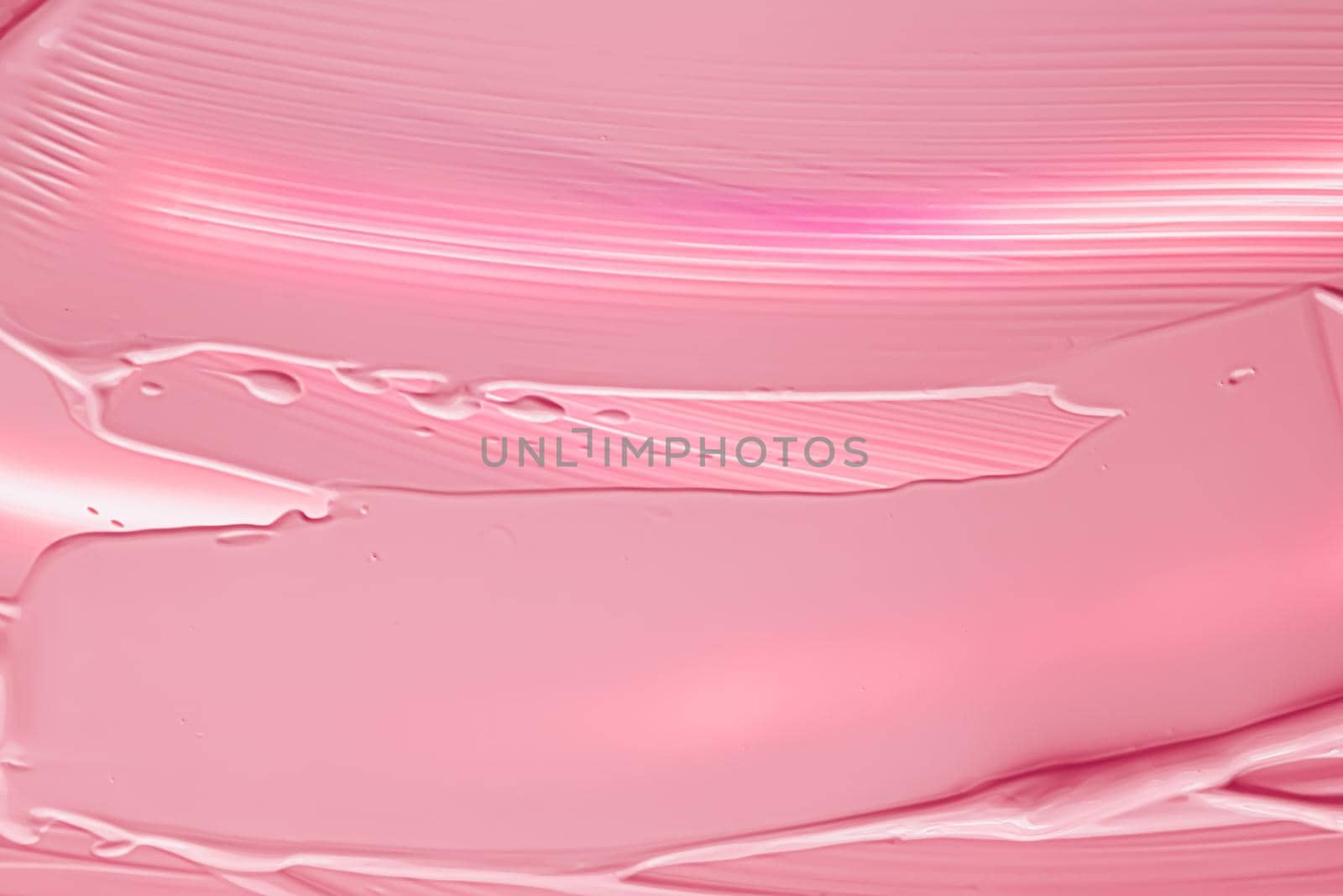 Pink lipstick or lip gloss texture as cosmetic background, makeup and beauty cosmetics product for luxury brand, holiday flatlay backdrop or abstract wall art and paint strokes.