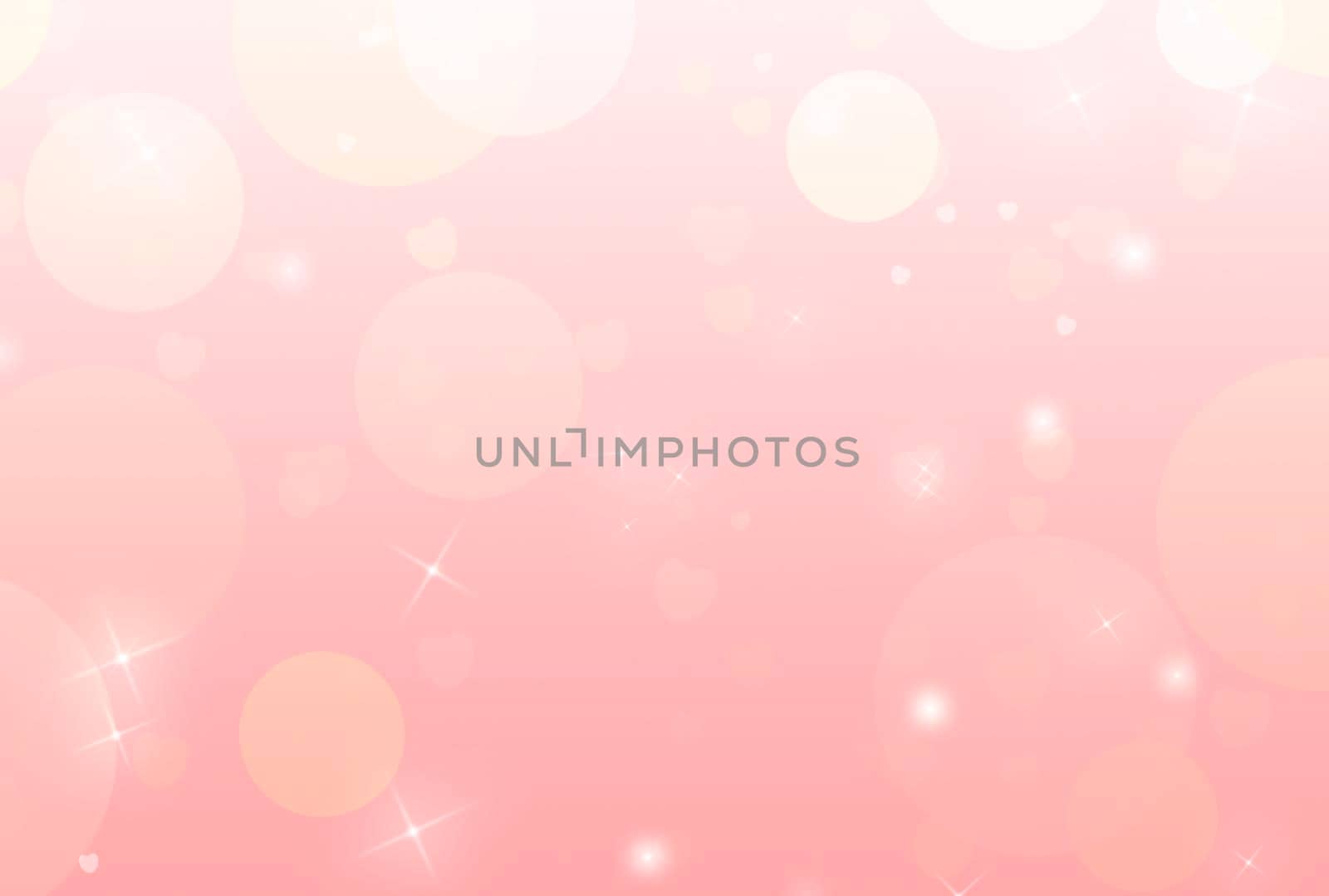Abstract peach bright background with many bubbles. by Sonluna