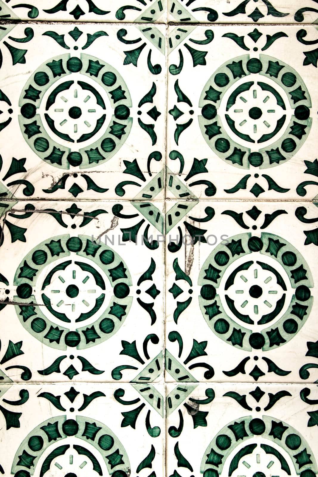 Colorful tiles of Lisbon, Portugal