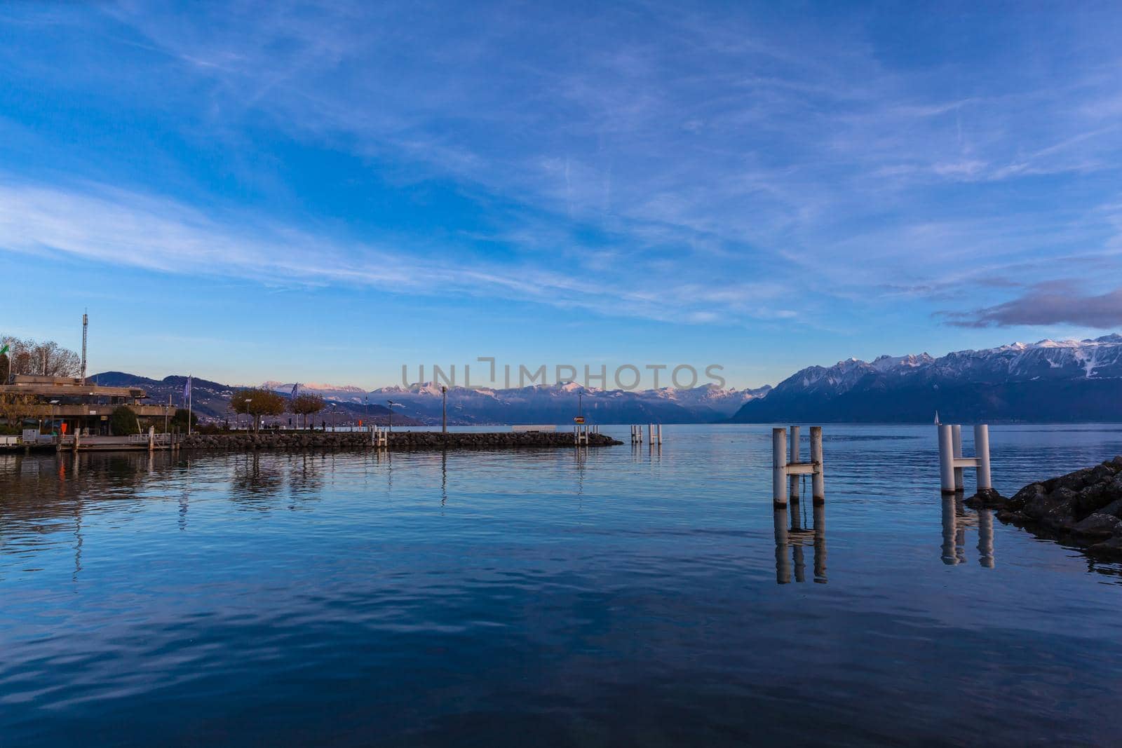 Stunning view of lake Leman at Lausanne by VogelSP