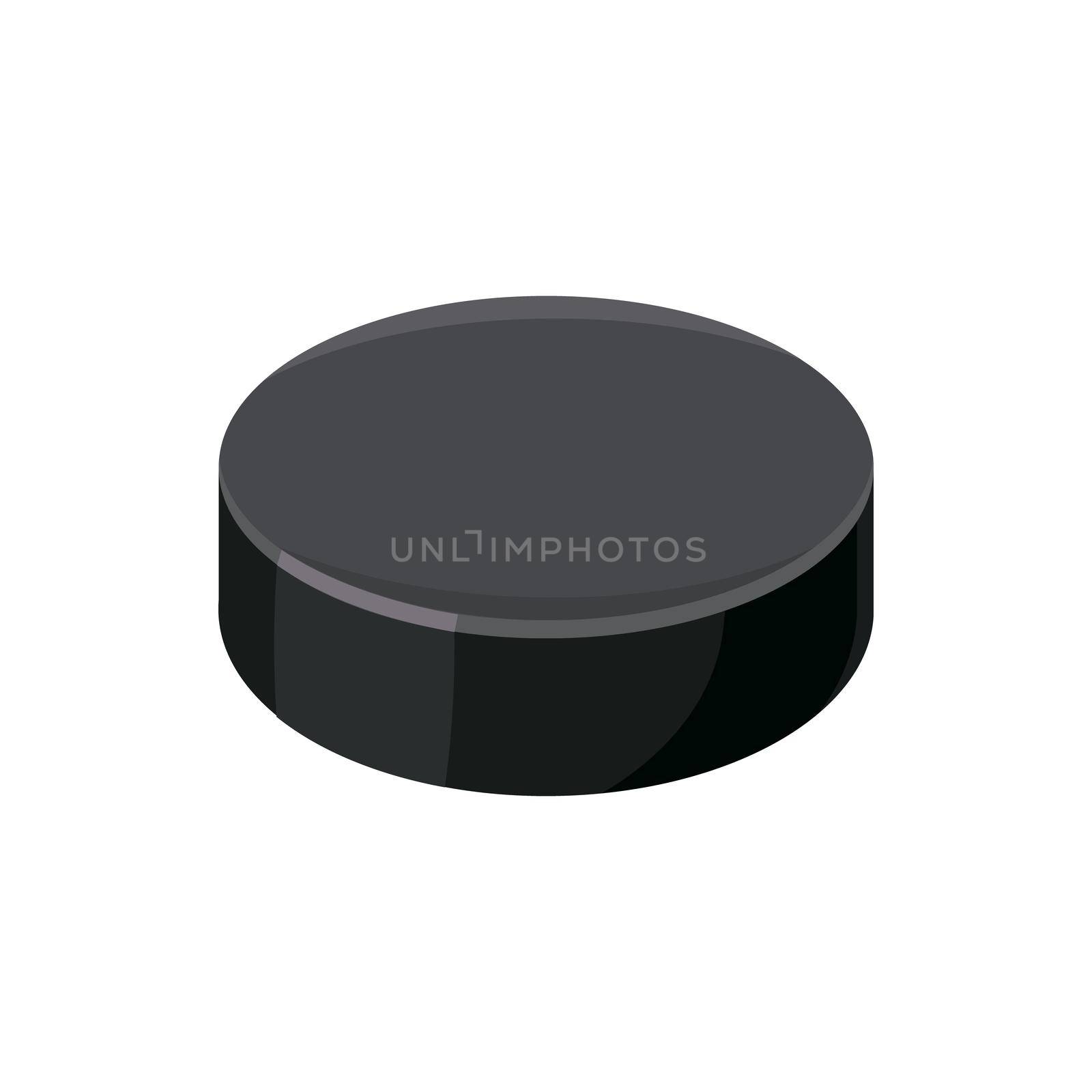 Puck icon in cartoon style on a white background