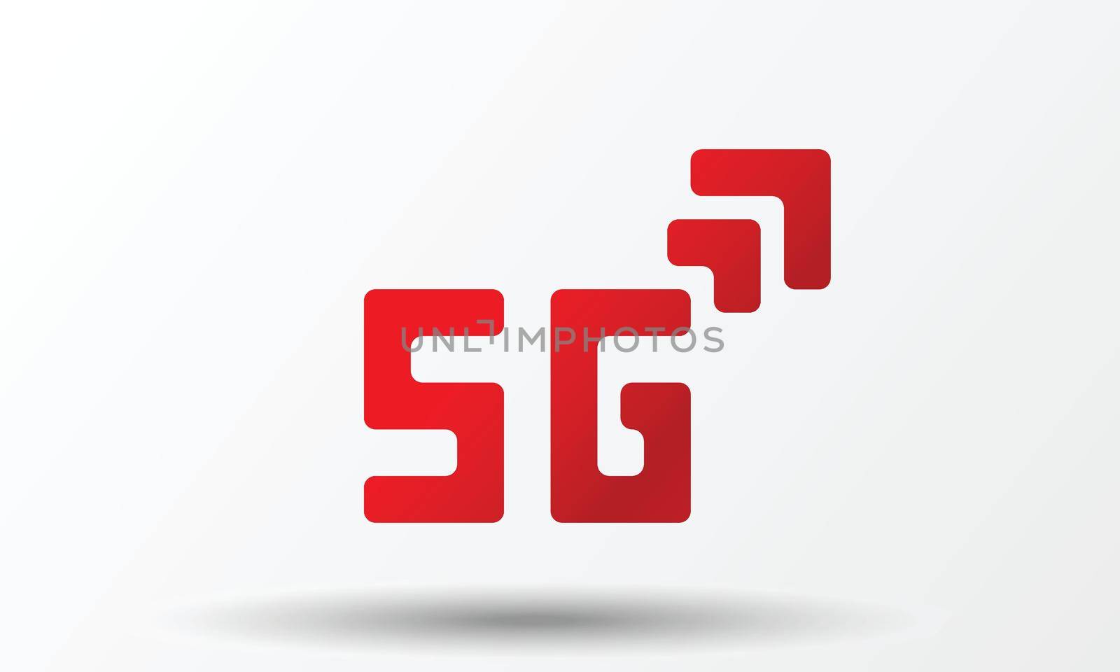 Vector icon network sign 5G. 5g internet technology symbol in minimalism style. Business infographic. Vector template design for creative business concept, banner, workflow layout.