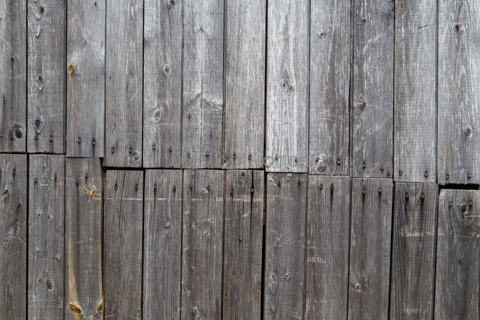 gray messy wooden planks wall suface texture and background.