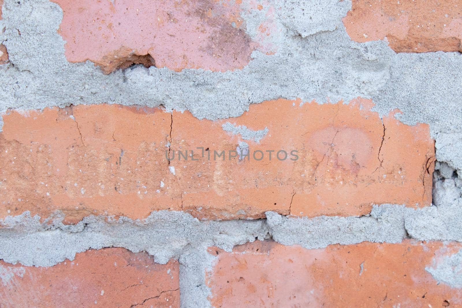 Old brown brick wall. Close-up. Horizontal view. grunge abstract Background. Texture. brick wall structure. Template design for web banners by oliavesna