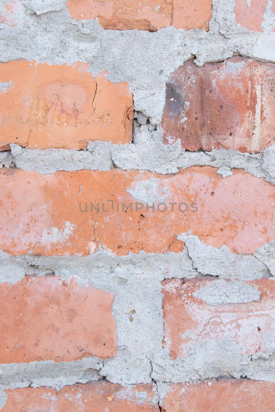 Old brown brick wall. Close-up. Horizontal view. grunge abstract Background. Texture. brick wall structure. Template design for web banners by oliavesna