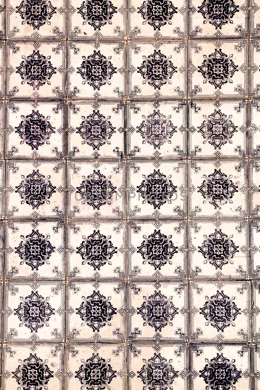 Colorful tiles of Lisbon, Portugal