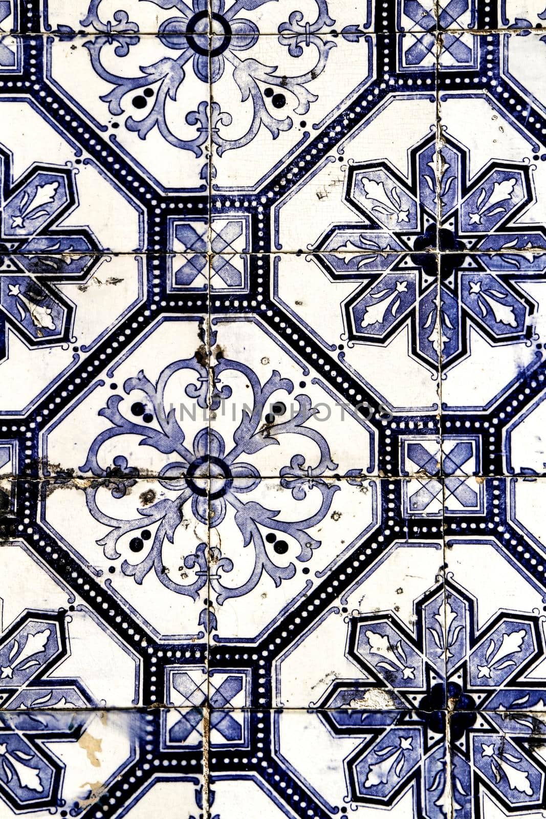 Colorful tiles of Lisbon, Portugal