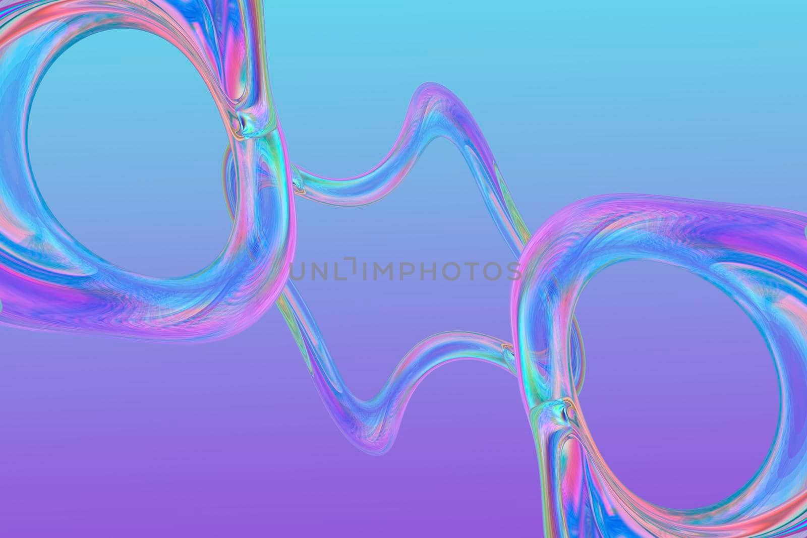 abstract gradient background with iridescent shapes.