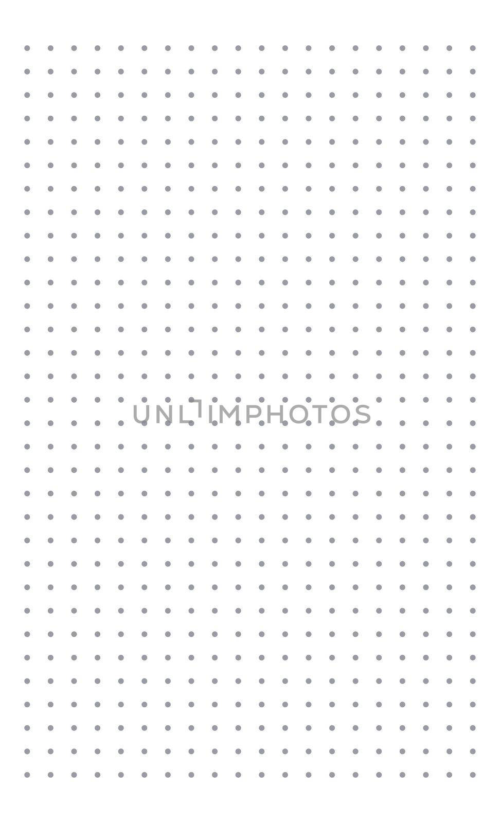 Graph paper. Printable dotted grid paper on white background. Geometric abstract dotted transparent illustration with dots for school, notebook, diary, notes, print. Realistic paper blank size Legal by allaku