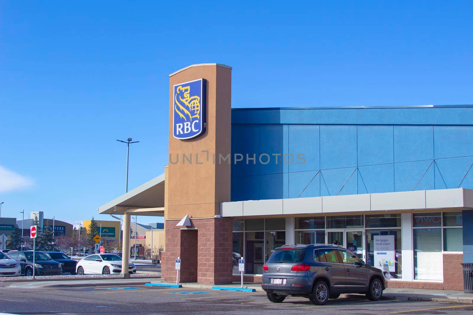 Calgary Alberta, Canada. Oct 17, 2020. The Royal Bank of Canada is a Canadian multinational financial services and the largest bank in Canada by market capitalization. The bank serves over 16 million clients and has 86,000 employees. by oasisamuel