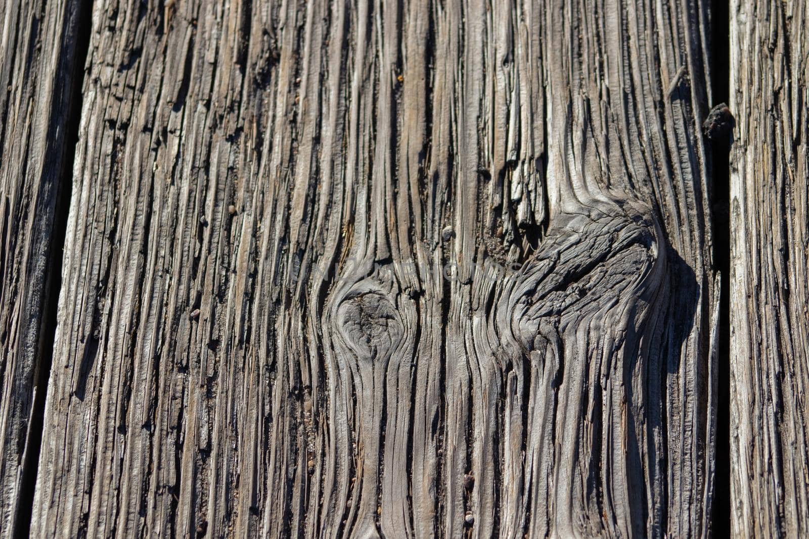 Wood Grain background close up of bridge planks  by gena_wells