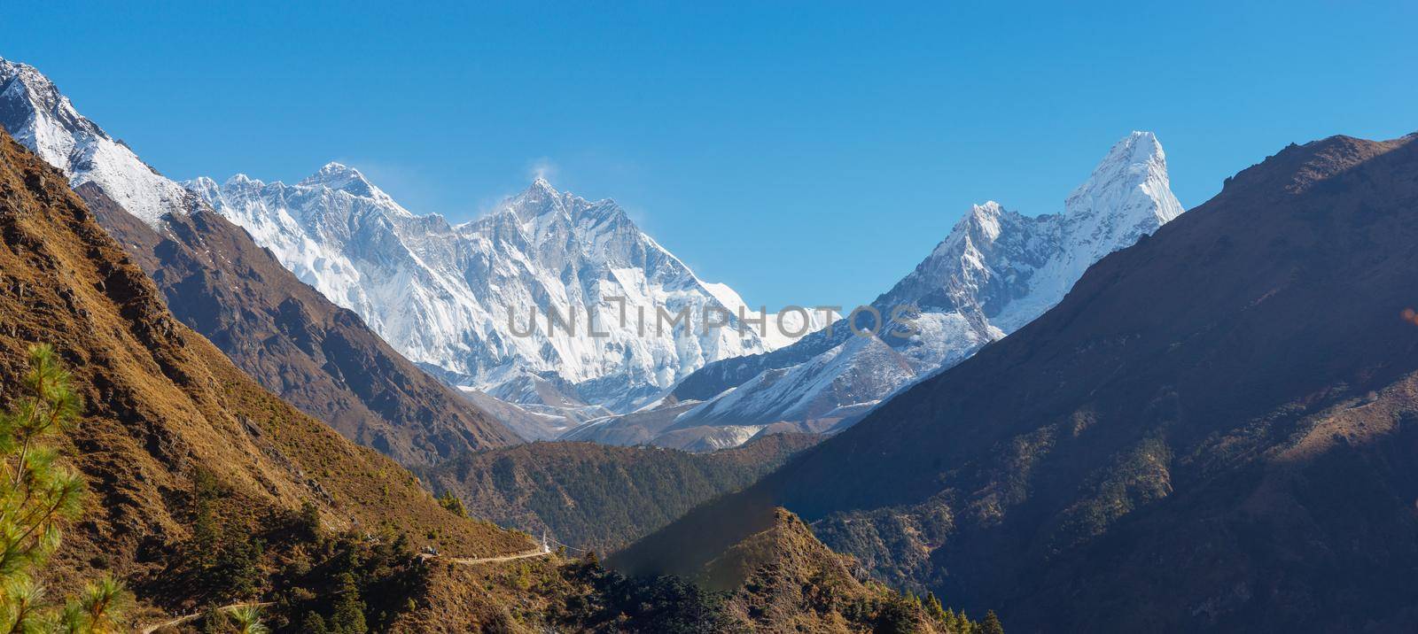 Everest, Lhotse and Ama Dablam summits.  by Arsgera