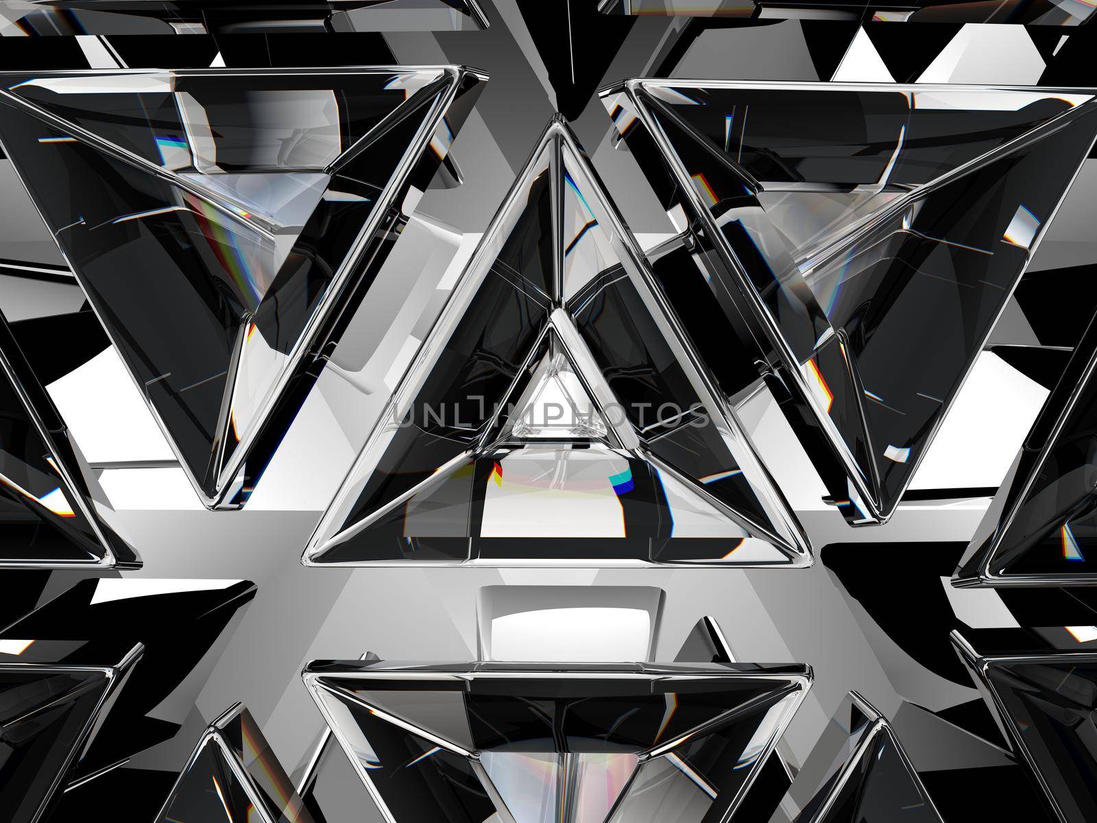Gemstone or diamond texture closeup and kaleidoscope by Arsgera