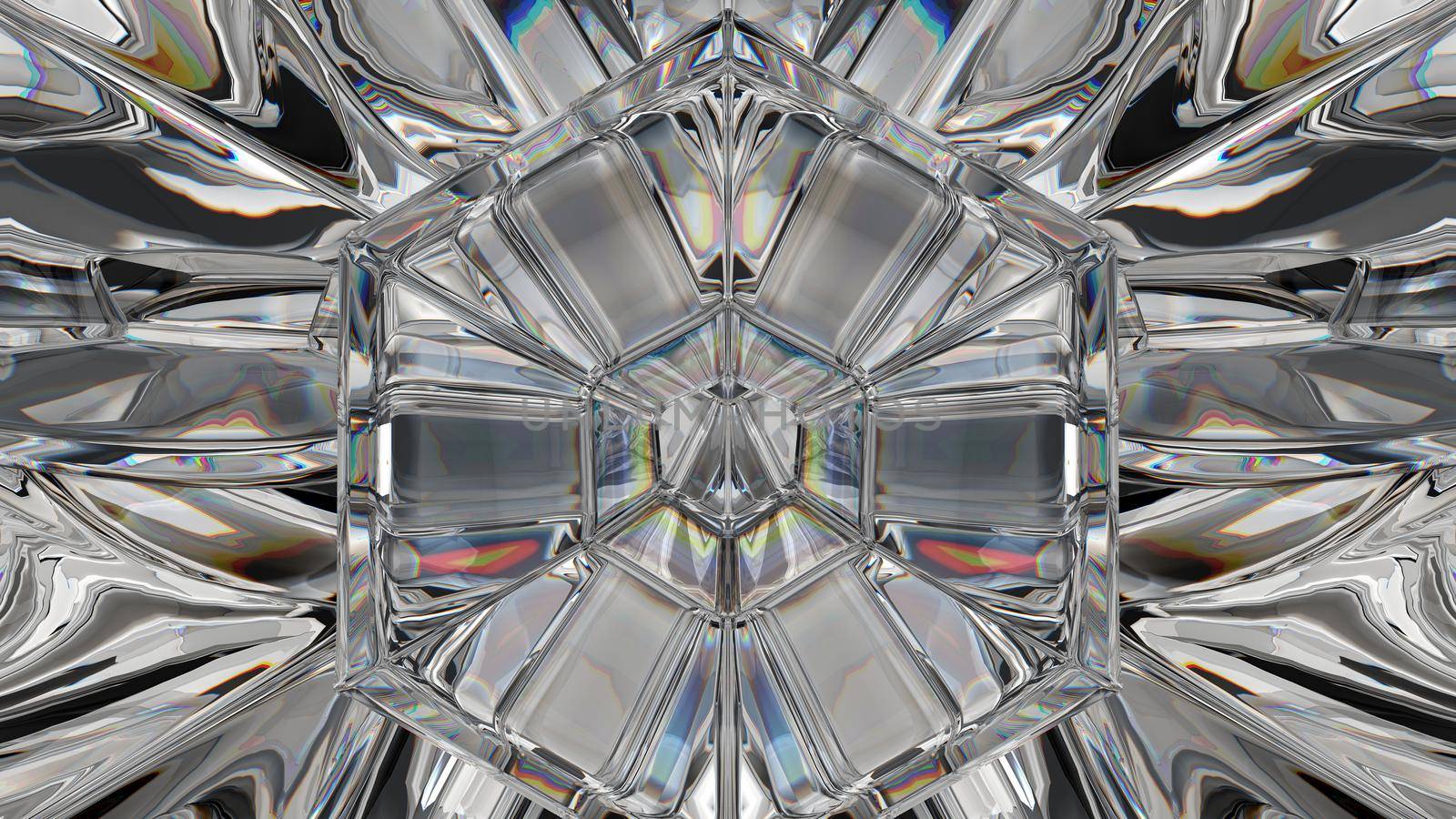diamond structure extreme closeup and kaleidoscope by Arsgera