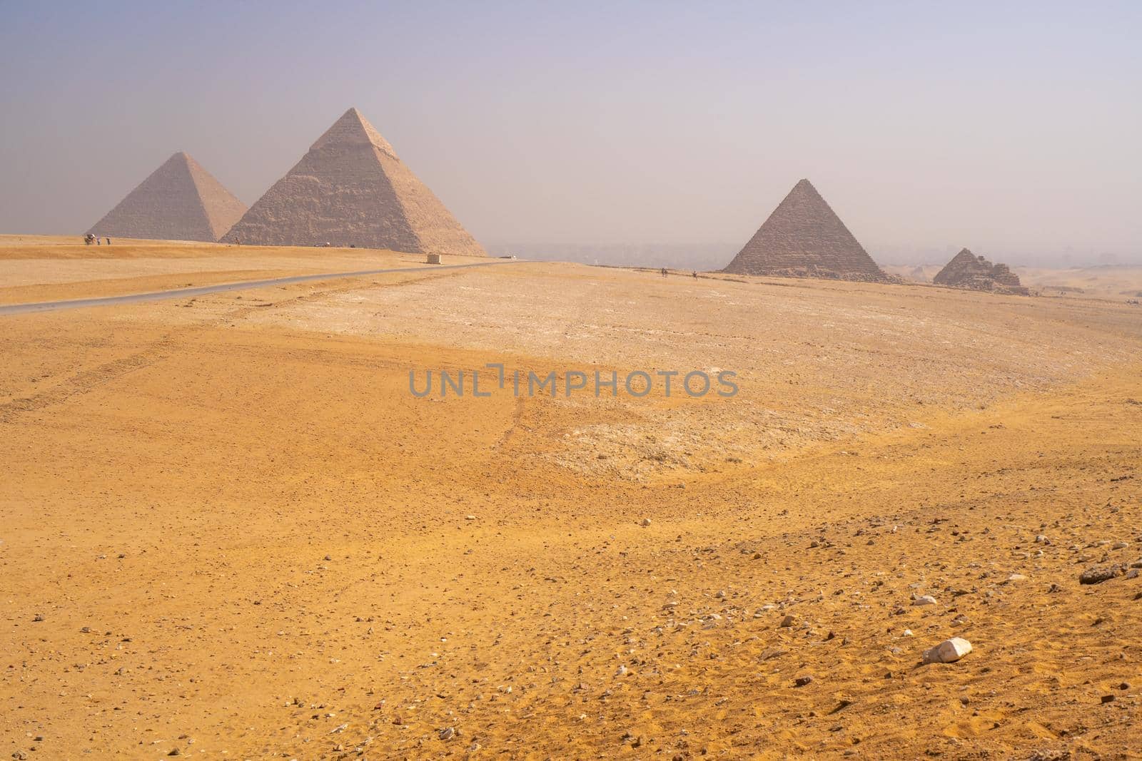 Pyramids of Giza near Cairo Egypt by Arsgera