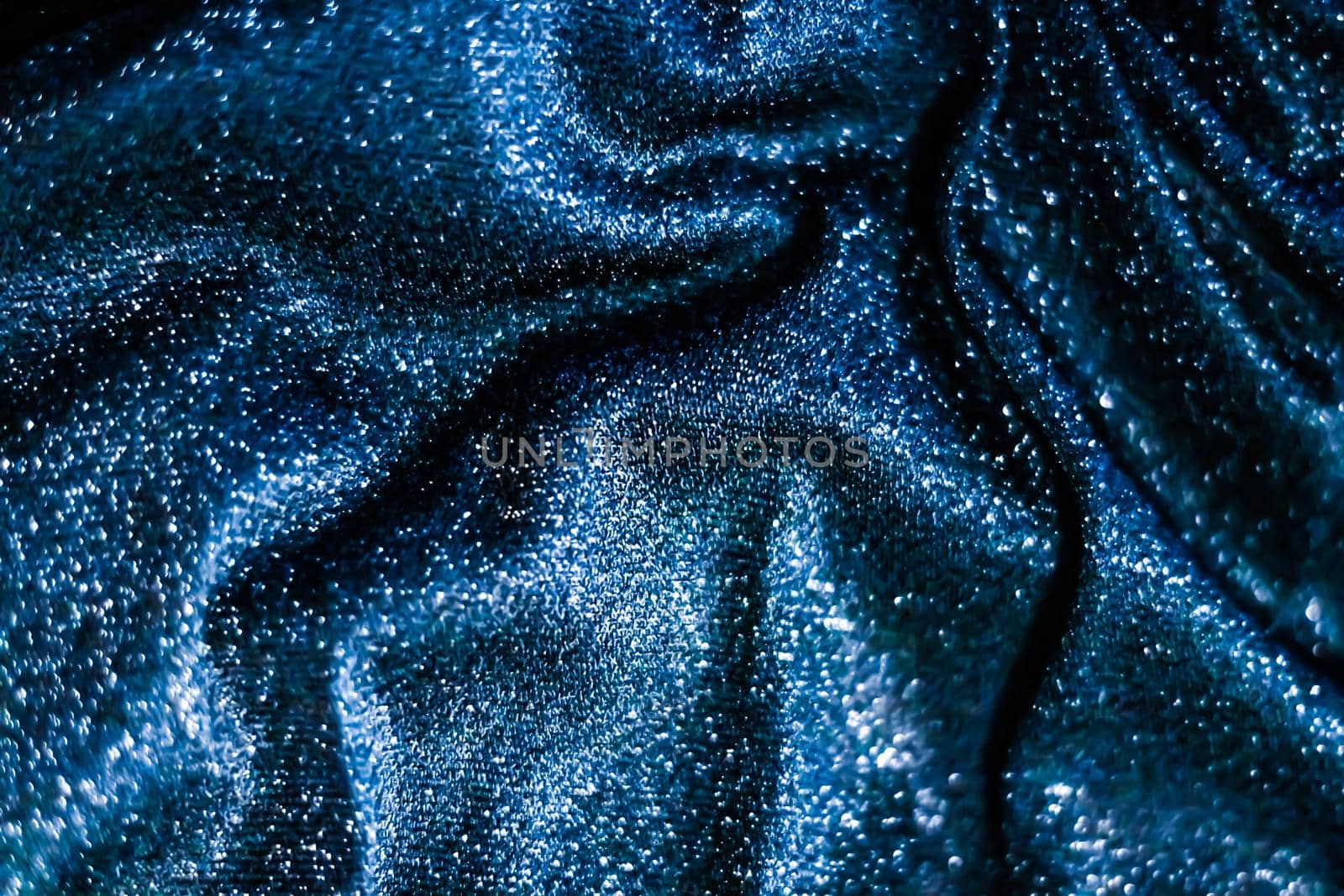 Luxe glowing texture, night club branding and New Years party concept - Blue holiday sparkling glitter abstract background, luxury shiny fabric material for glamour design and festive invitation