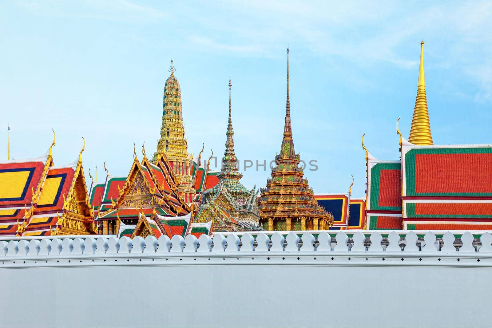 Wat Phra Kaew - The Temple of Emerald Buddha in Bangkok, Thailand