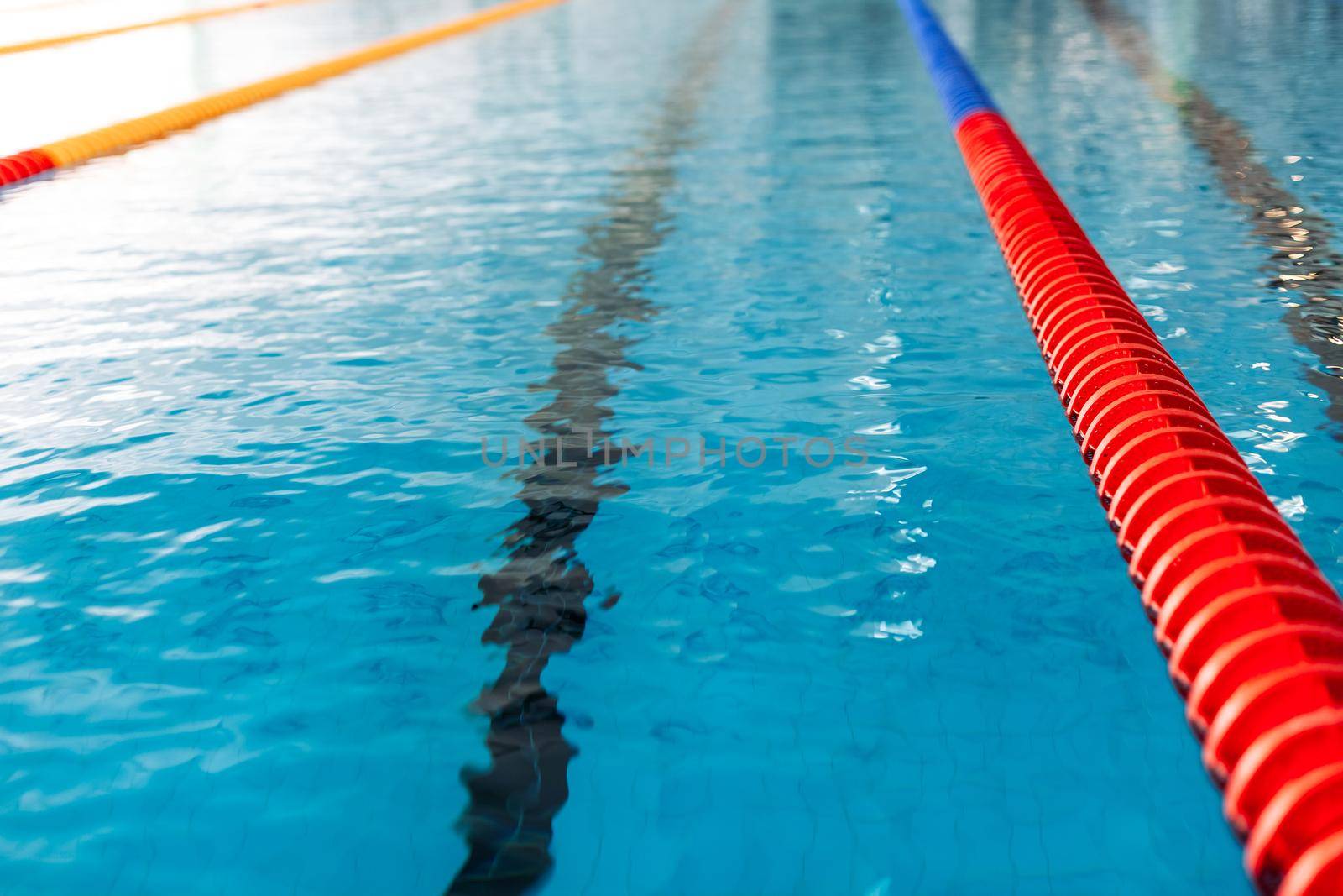 swimming pool ready for swimming competition.