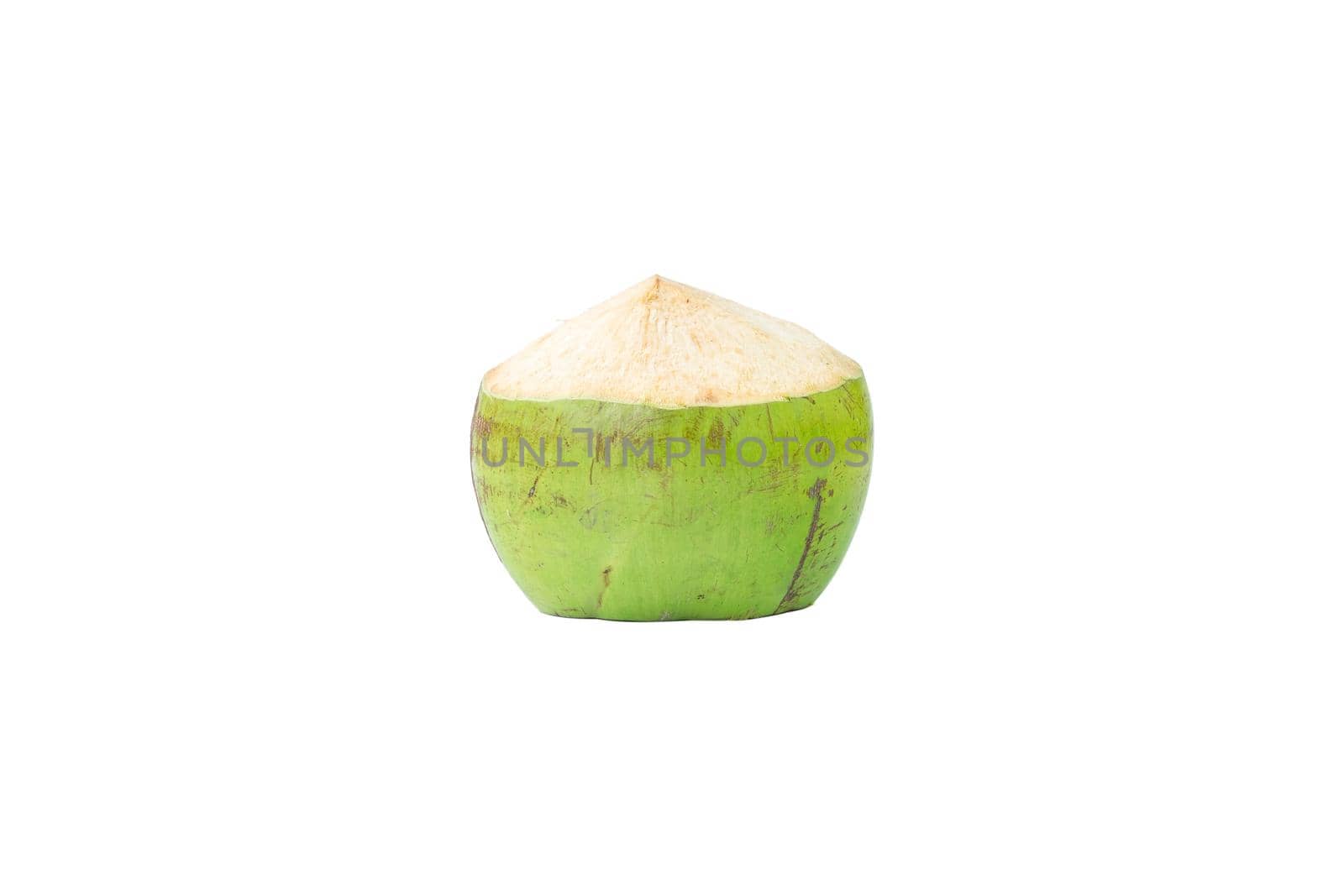 Freshness coconut on white background. by wattanaphob