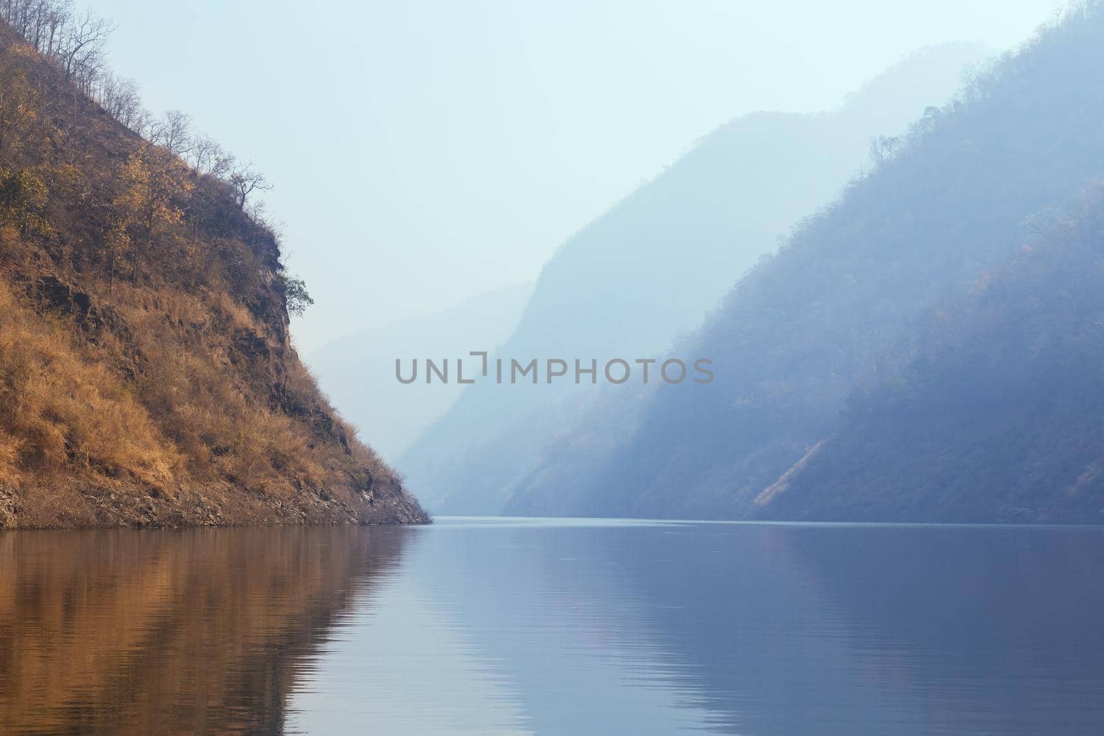 Mae Ping National Park in Li district, Lamphun. Thailand. Kaeng Kor is big lake which surrounded by mountains