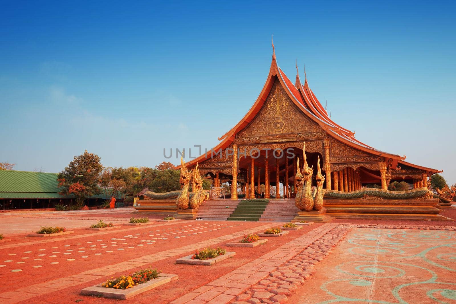 Sirindhorn Wararam Phu Prao Temple (Wat Phu Prao)in Ubon Ratchathani province, Thailand.