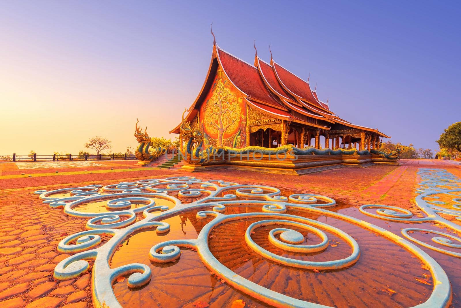 Sirindhorn Wararam Phu Prao Temple (Wat Phu Prao)in Ubon Ratchathani province, Thailand.