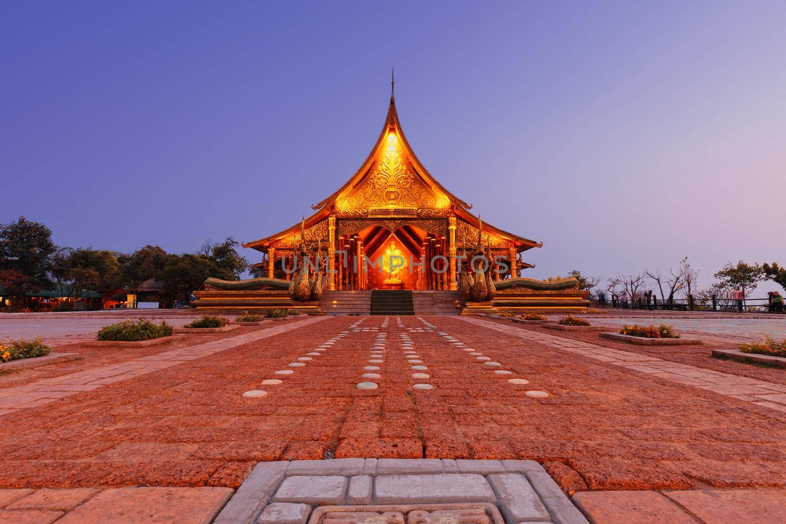 Sirindhorn Wararam Phu Prao Temple (Wat Phu Prao)in Ubon Ratchathani province, Thailand.