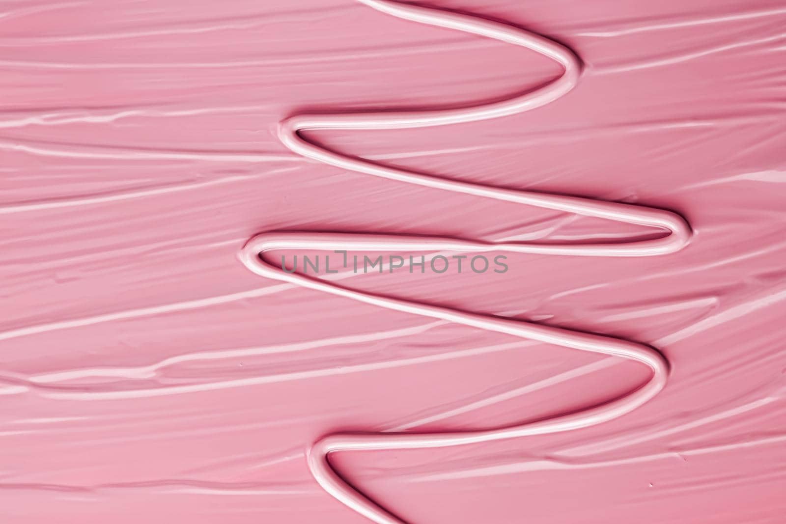 Pink lipstick or lip gloss texture as cosmetic background, makeup and beauty cosmetics product for luxury brand, holiday flatlay backdrop or abstract wall art and paint strokes.