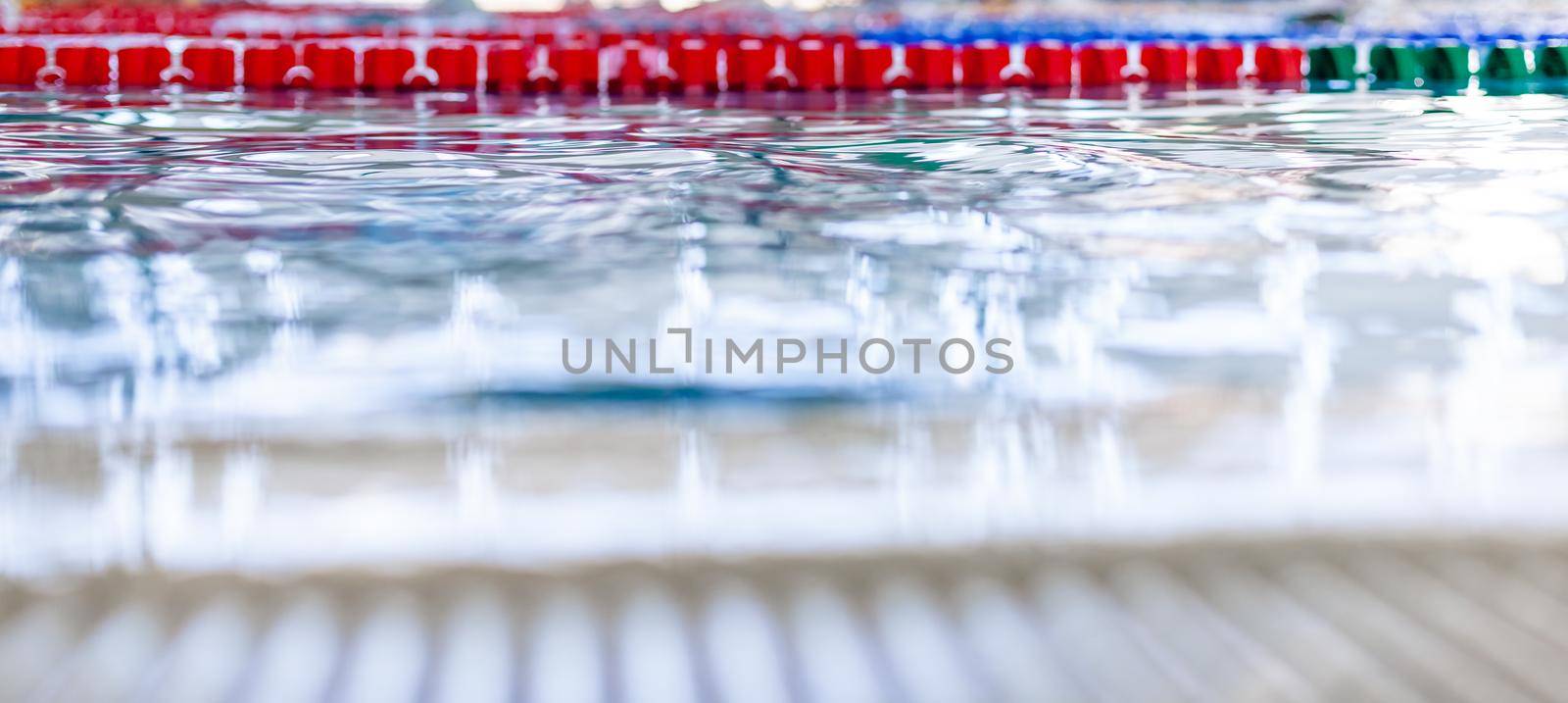 swimming pool ready for swimming competition by Edophoto