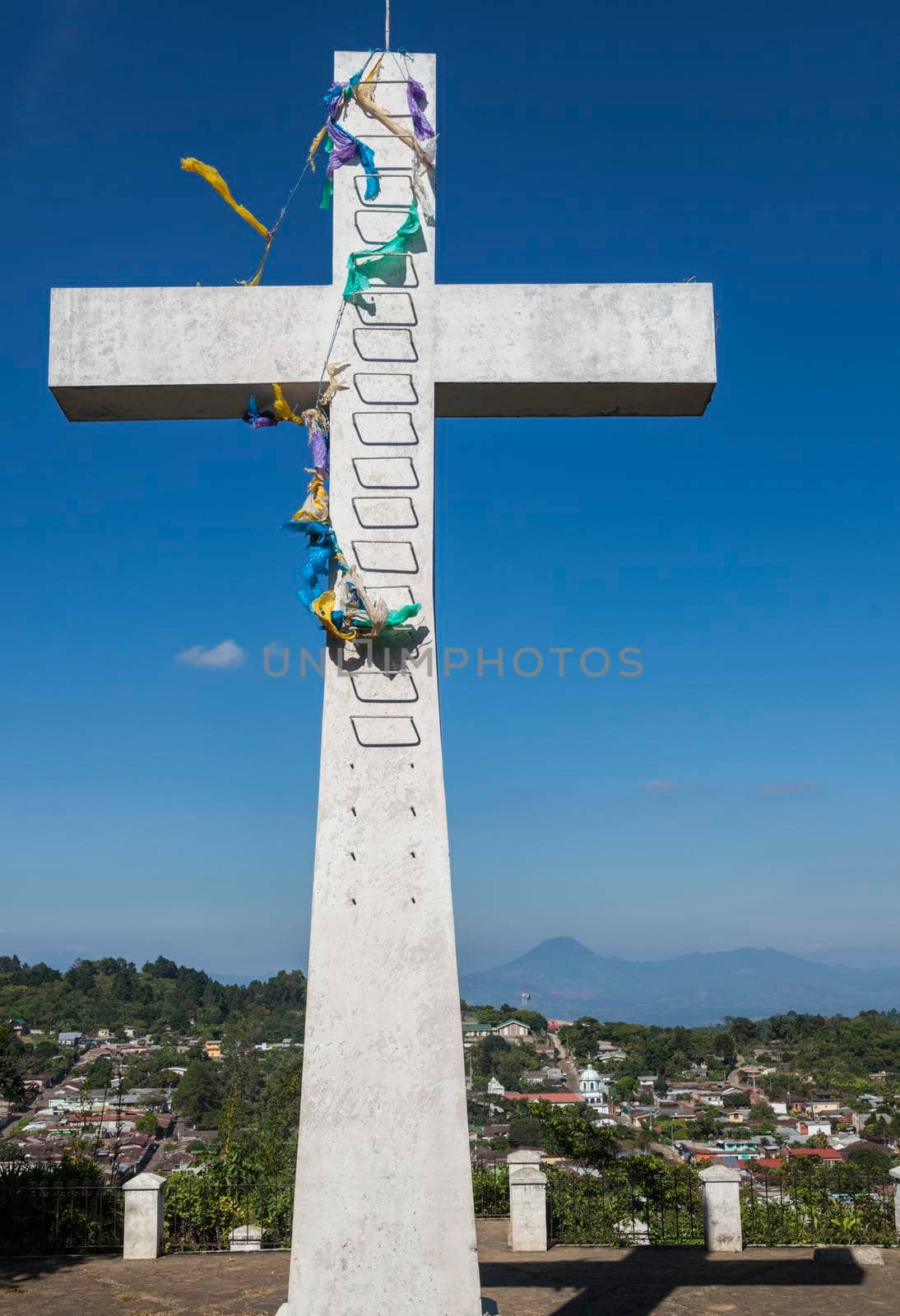 Cross on the hill in Concepcion de Ataco. Ataco,  Ahuachapan, El Salvador.