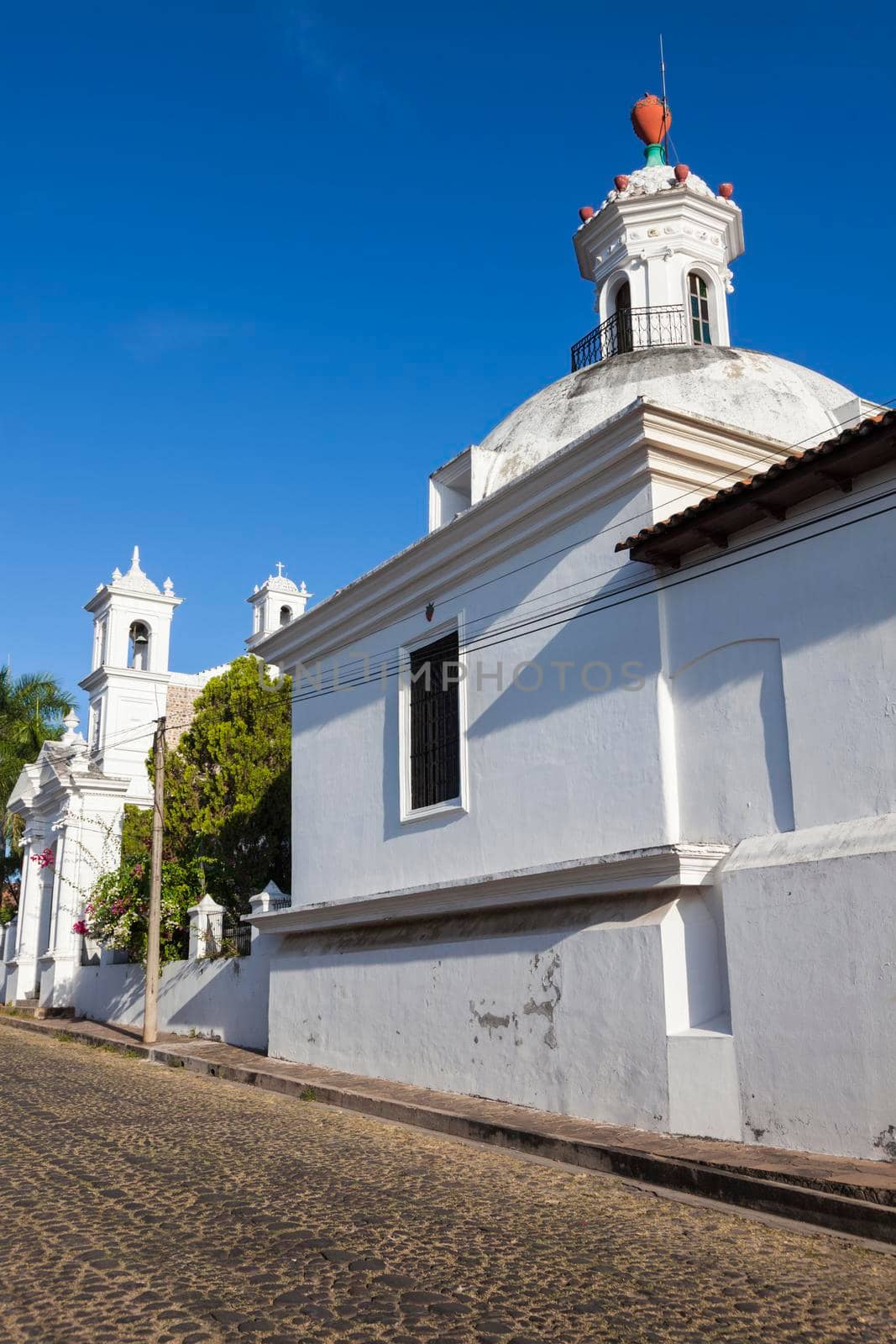 Santa Lucia Church in Suchitoto. Suchitoto, Cuscatlan, El Salvador.