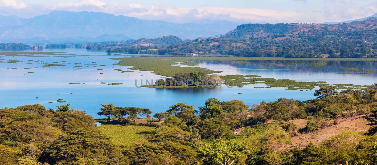 Lake Suchitlan seen from Suchitoto by benkrut