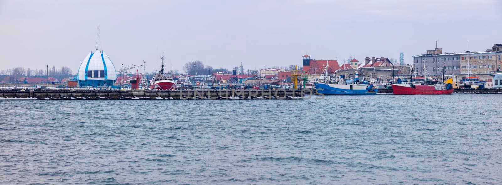 Panoramic view of Hel. Hel, Pomerania, Poland.