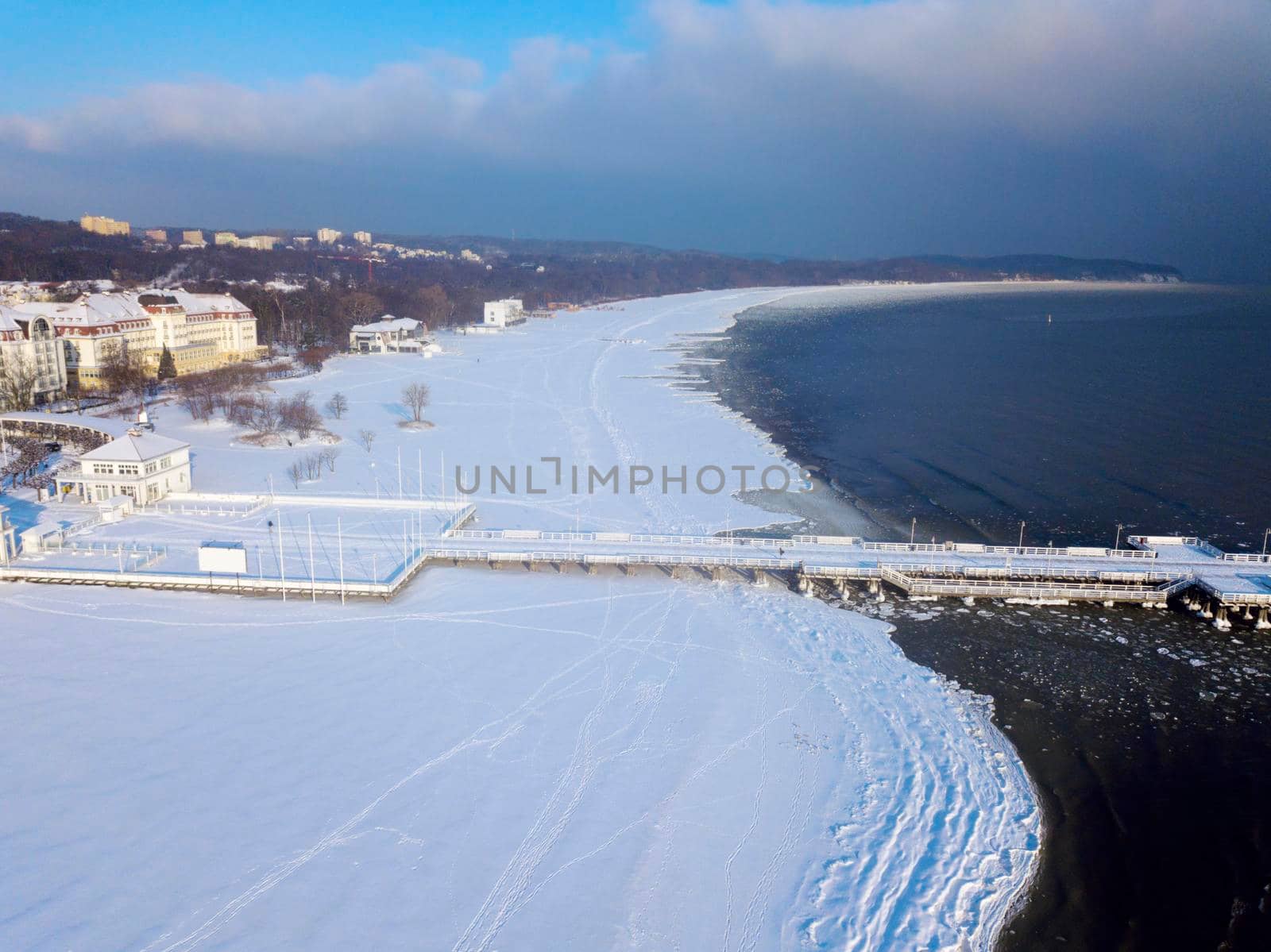 White Beach in Sopot. Sopot, Pomerania, Poland.