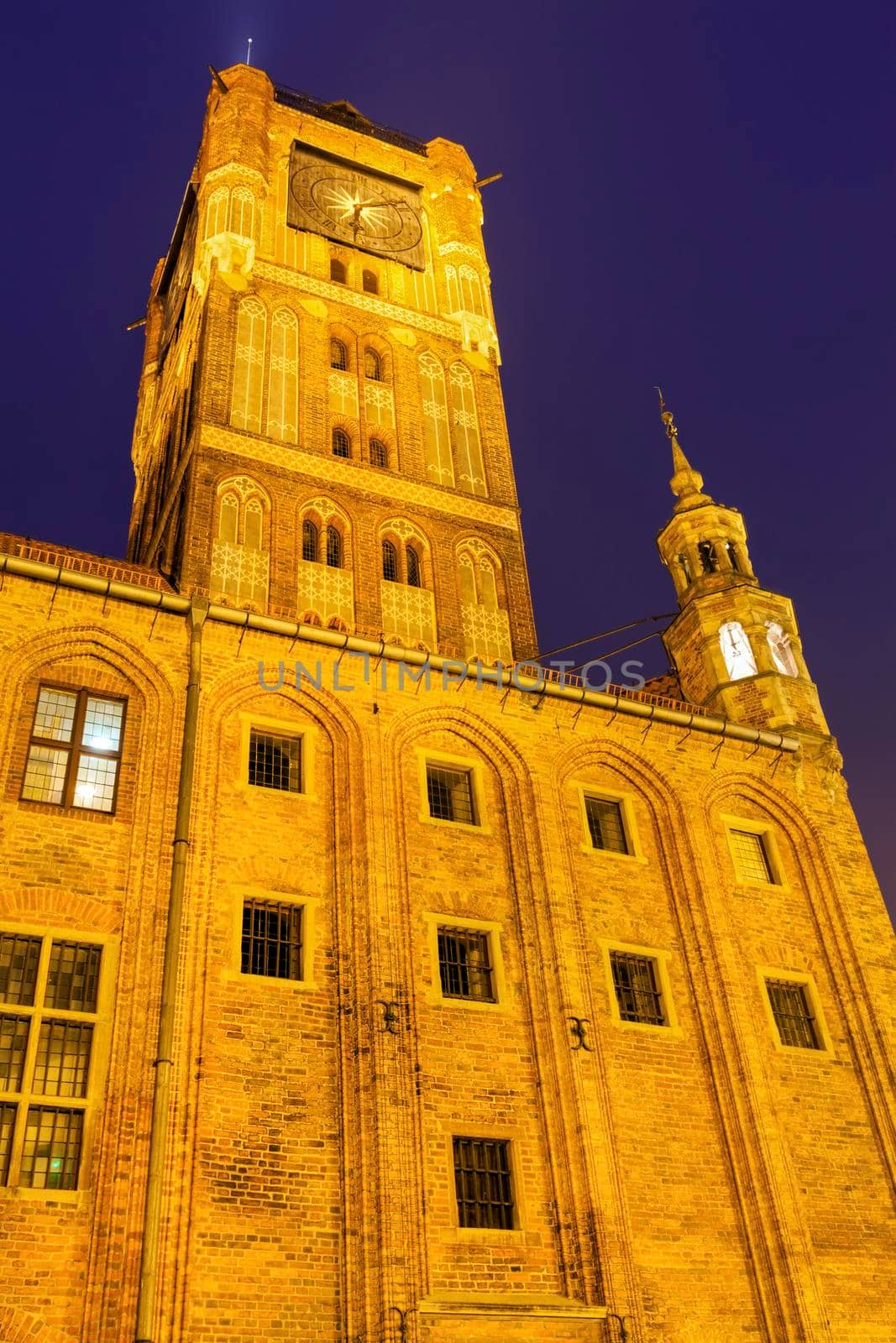 Old Town Hall in Torun. Torun, Kuyavian-Pomeranian Voivodeship, Poland.