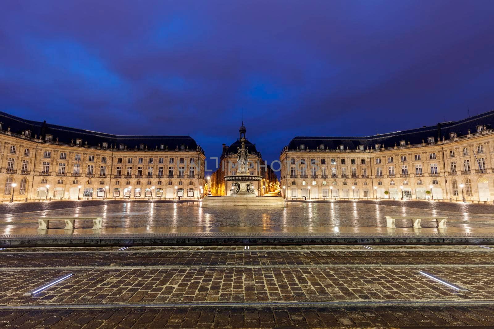 Place de la Bourse in Bordeaux. Bordeaux, Nouvelle-Aquitaine, France.
