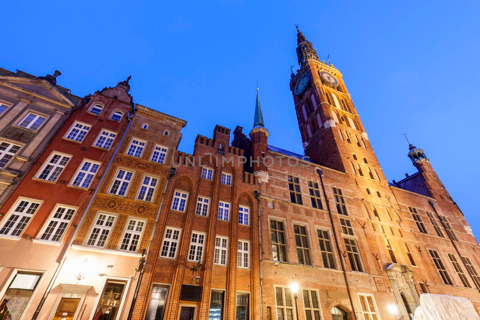 Main Town Hall in Gdansk. Gdansk, Pomerania, Poland.