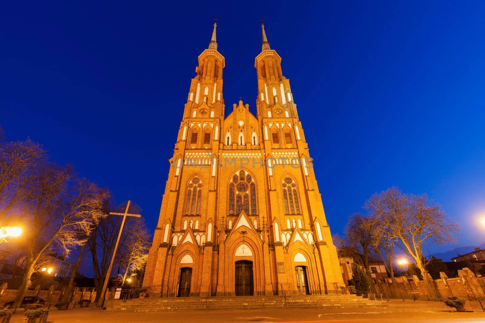 Church Of the Blessed Virgin Mary in Siedlce. Siedlce, Masovia, Poland.