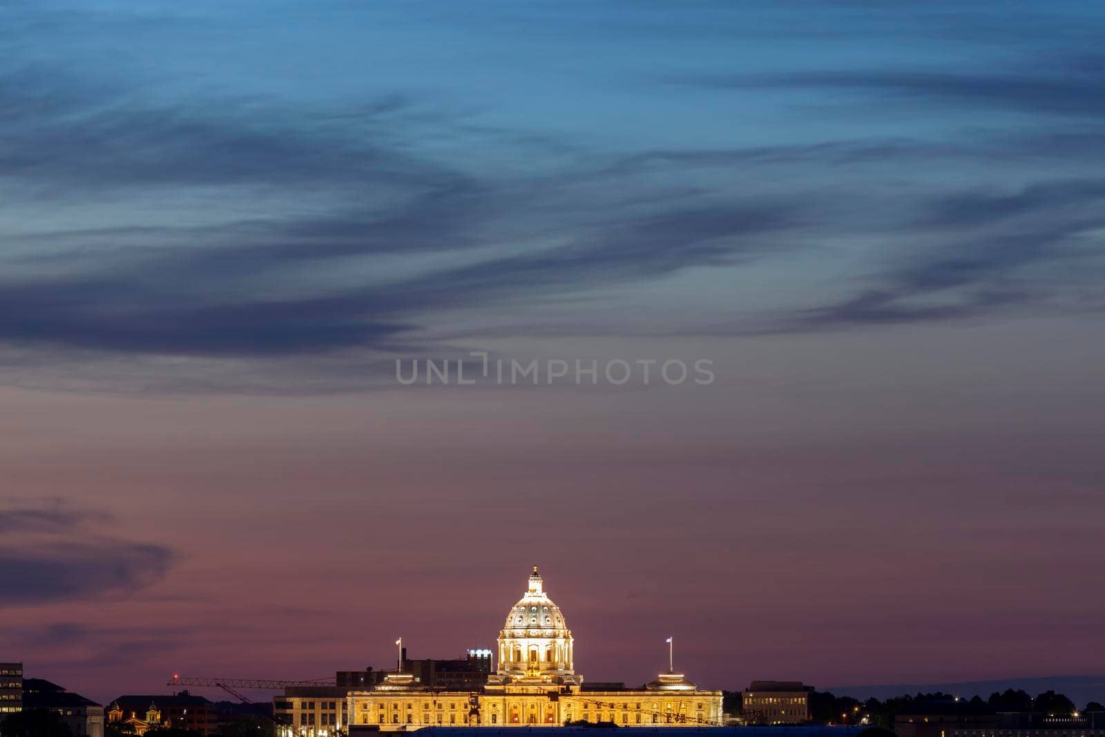 Minnesota State Capitol  Building in St. Paul. St. Paul, Minnesota, USA.