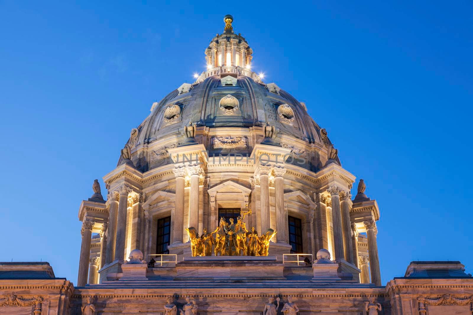 Minnesota State Capitol  Building in St. Paul. St. Paul, Minnesota, USA.