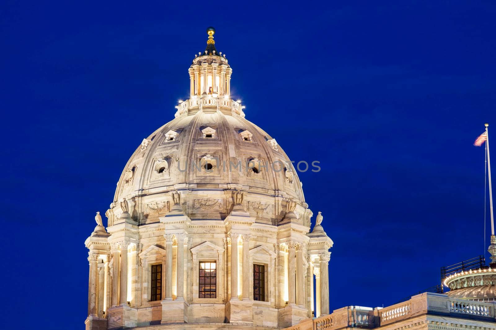 Minnesota State Capitol  Building in St. Paul. St. Paul, Minnesota, USA.