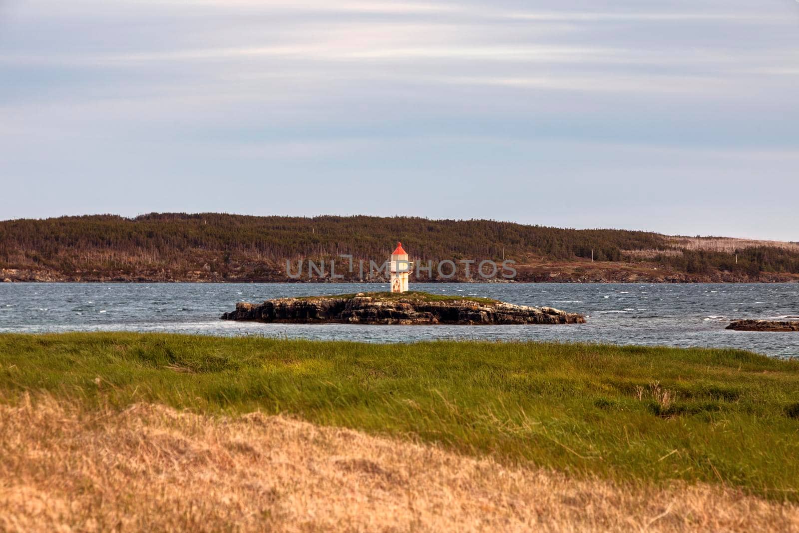 Manuel Island Lighthouse, Newfoundland. Newfoundland and Labrador, Canada.