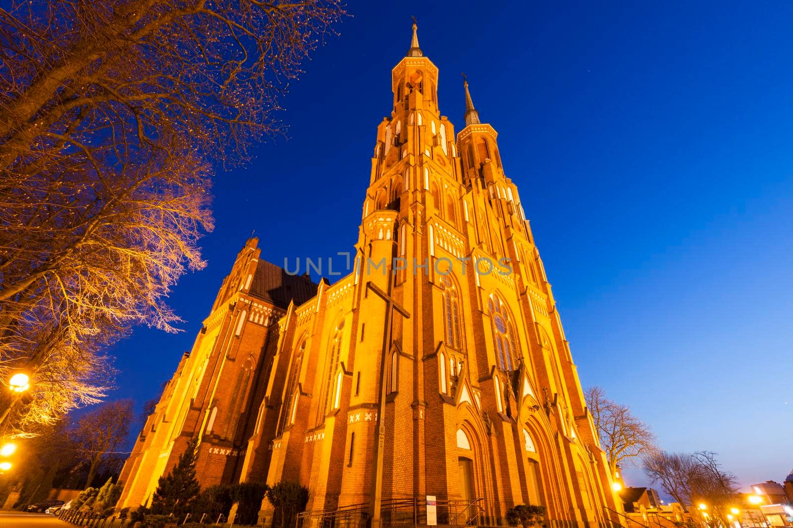 Church Of the Blessed Virgin Mary in Siedlce. Siedlce, Masovia, Poland.