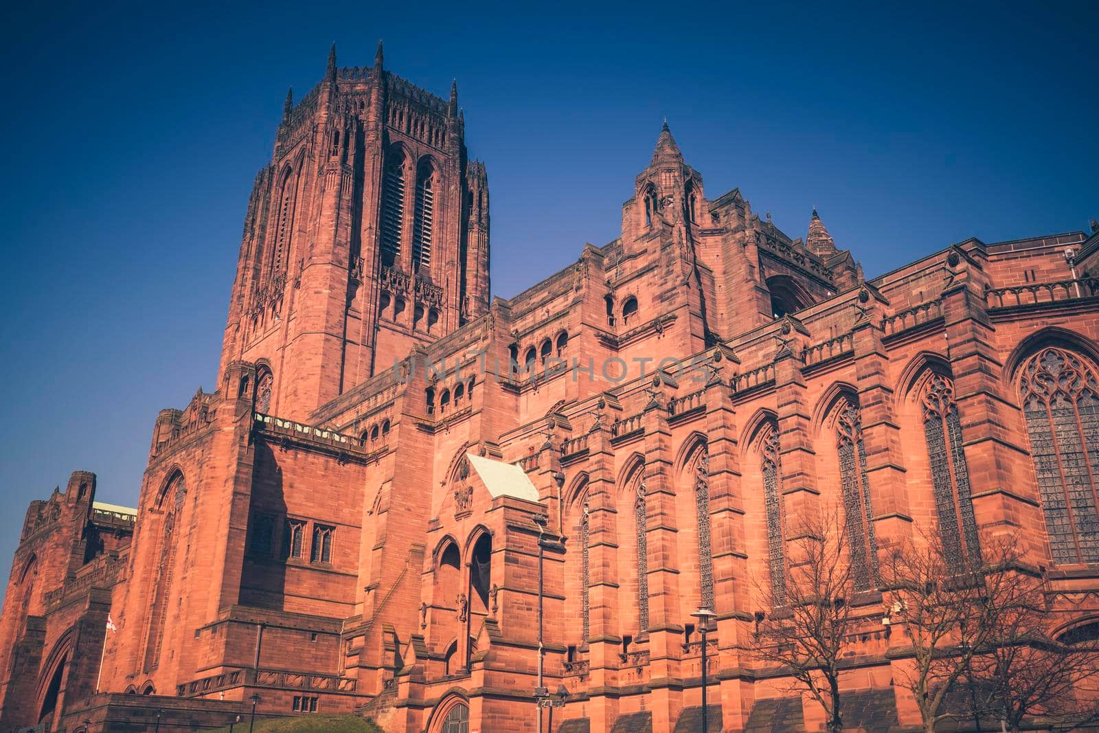 Liverpool Anglican Cathedral. Liverpool, North West England, UK.