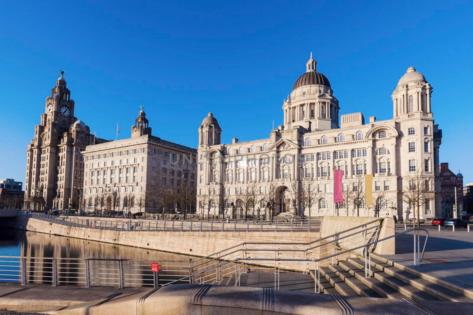 Royal Liver and Port of Liverpool Building.
Liverpool, North West England, UK.