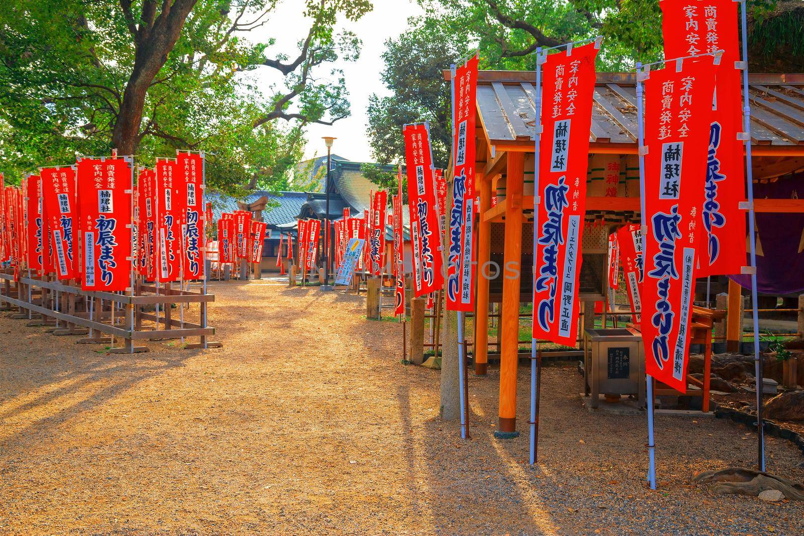 Osaka, Japan - 21 Nov 2018 - Sumiyoshi Grand Shrine or Sumiyoshi Taisha in Osaka City, Kansai, Osaka, Japan.