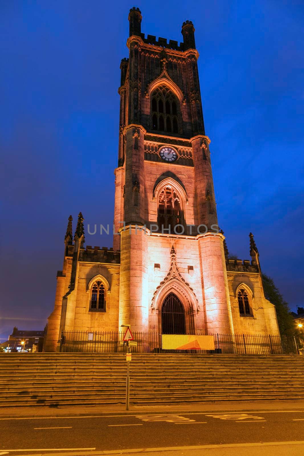 St Luke Church in Liverpool. Liverpool, North West England, UK.