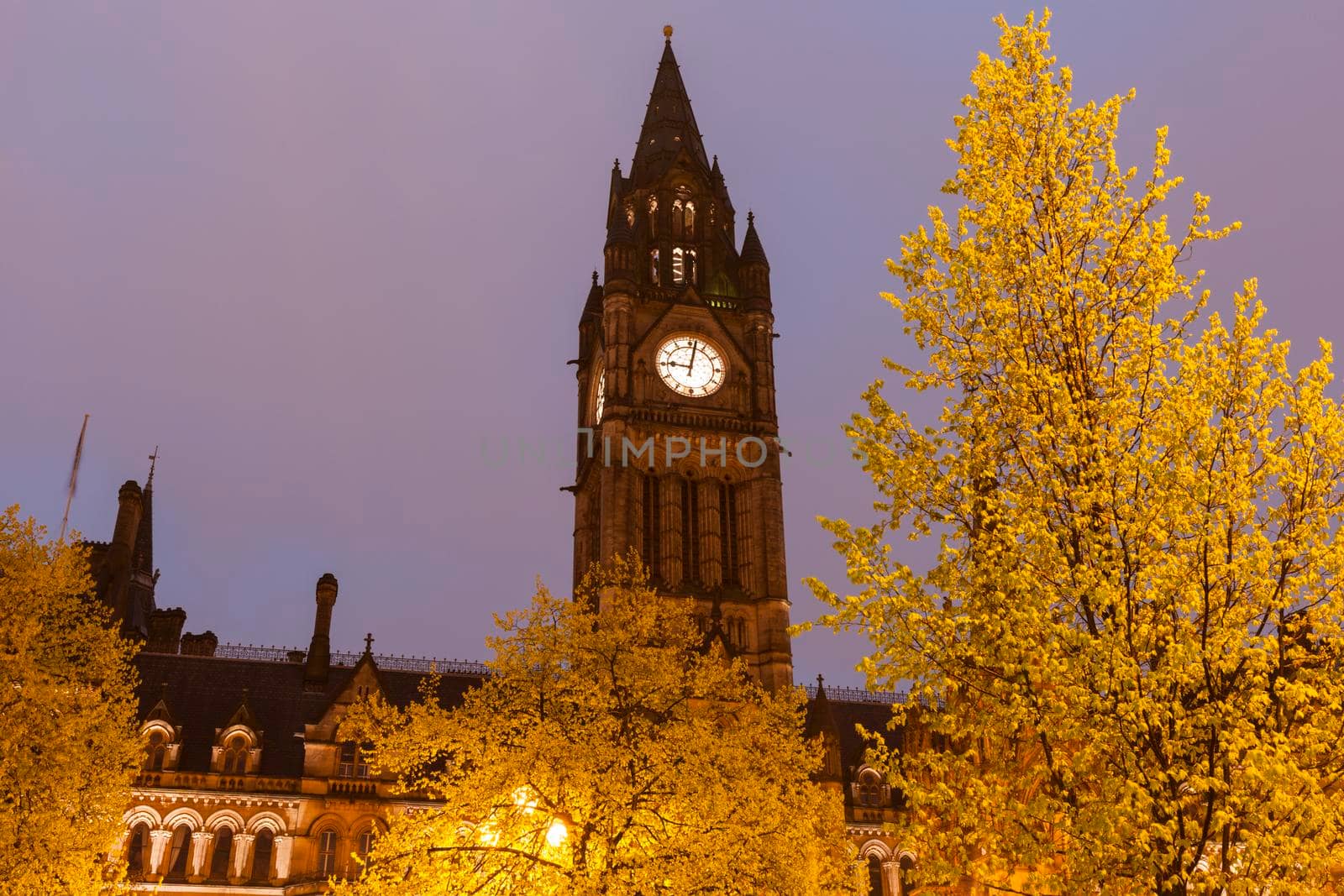 Manchester Town Hall. Manchester, North West England, United Kingdom.