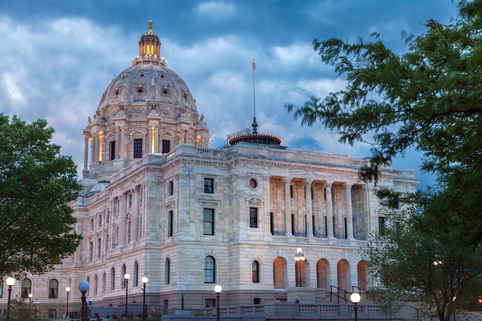Minnesota State Capitol Building in St. Paul. St. Paul, Minnesota, USA.