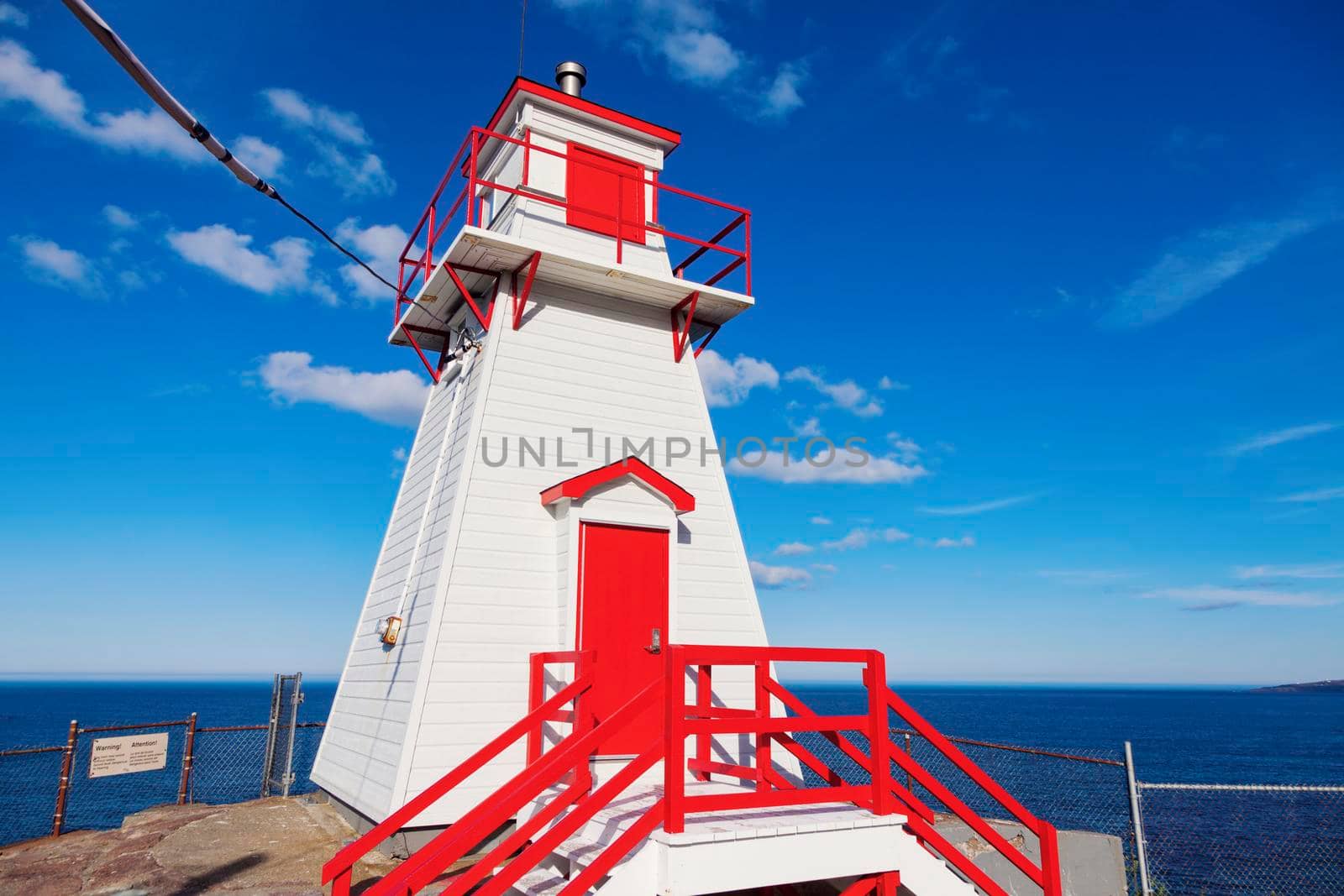 Fort Amherst Lighthouse in St. John's. St. John's, Newfoundland and Labrador, Canada.